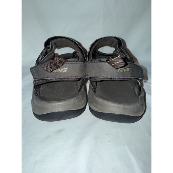 Teva Holliway 1006912 Mens Hiking Sandals US 12 Black Adjustable Ankle Strap - Picture 4 of 6